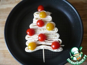 Праздничный завтрак с ветчиной "Рождественская Ёлка" Праздничный завтрак с ветчиной "Рождественская Ёлка"