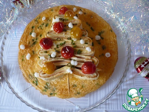 Праздничный завтрак с ветчиной "Рождественская Ёлка" Праздничный завтрак с ветчиной "Рождественская Ёлка"