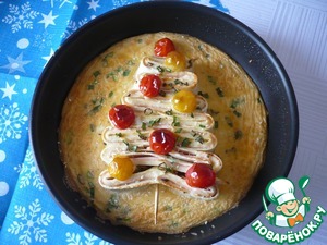 Праздничный завтрак с ветчиной "Рождественская Ёлка" Праздничный завтрак с ветчиной "Рождественская Ёлка"