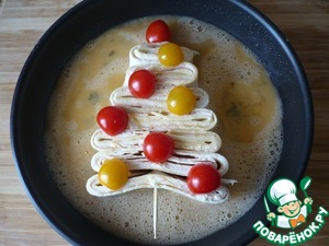 Праздничный завтрак с ветчиной "Рождественская Ёлка" Праздничный завтрак с ветчиной "Рождественская Ёлка"