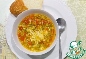Пшенный суп с брокколи Пшенный суп с брокколи