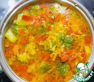 Пшенный суп с брокколи Пшенный суп с брокколи