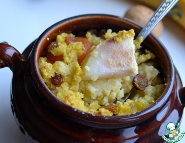 Пшённая каша с грушами Пшённая каша с грушами