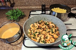 Птитим с креветками Птитим с креветками