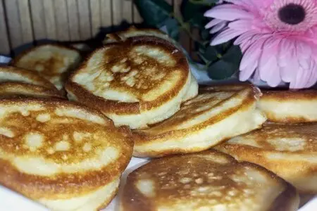 Пышные оладьи на кефире