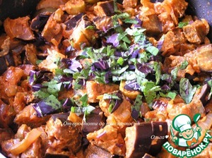 Рагу из баклажанов с оливками Рагу из баклажанов с оливками