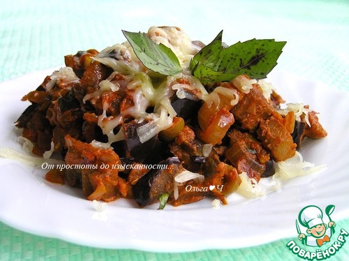 Рагу из баклажанов с оливками Рагу из баклажанов с оливками