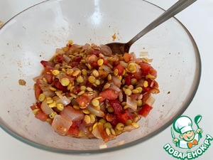 Рагу из баклажанов с зеленой чечевицей Рагу из баклажанов с зеленой чечевицей