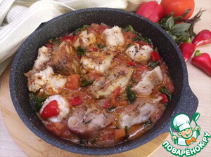 Рагу из морского окуня