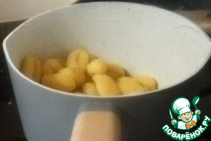 Рагу из тофу, ньокки с огурцами