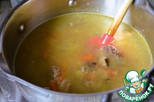 Рассольник-похлёбка с полентой и грибами Рассольник-похлёбка с полентой и грибами