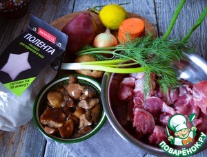 Рассольник-похлёбка с полентой и грибами Рассольник-похлёбка с полентой и грибами