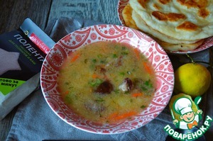 Рассольник-похлёбка с полентой и грибами Рассольник-похлёбка с полентой и грибами