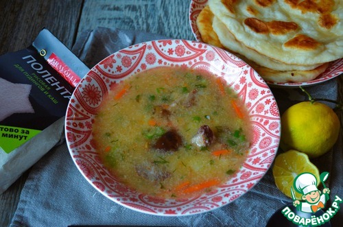 Рассольник-похлёбка с полентой и грибами Рассольник-похлёбка с полентой и грибами