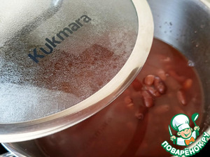 Рассольник с фасолью и пшеничной крупой