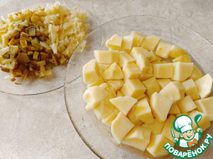 Рассольник с фасолью и пшеничной крупой
