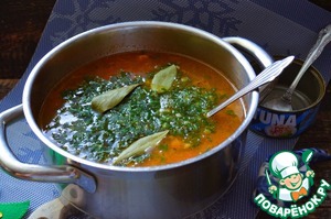 Рассольник с тунцом и булгуром Рассольник с тунцом и булгуром