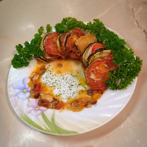 Рататуй с куриной грудкой