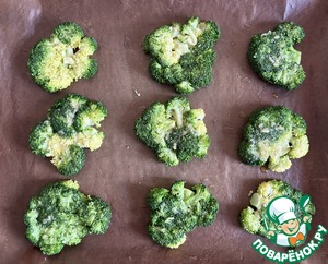 Раздавленная брокколи, запечённая с сыром