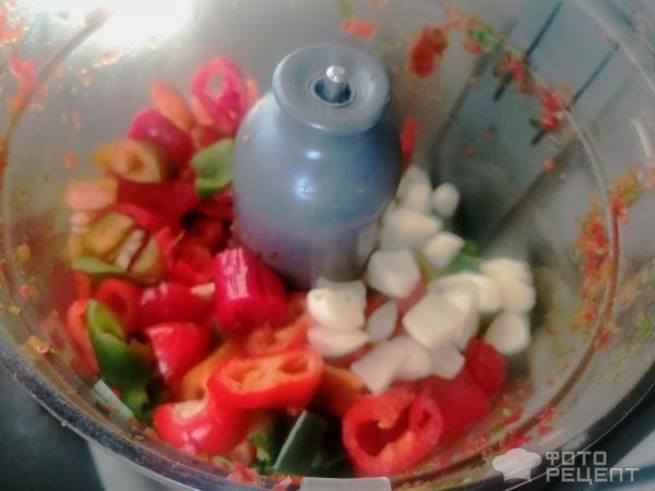 Рецепт: Аджика сырая быстрая - по-домашнему, типа "Лазыжан" Рецепт: Аджика сырая быстрая - по-домашнему, типа "Лазыжан"