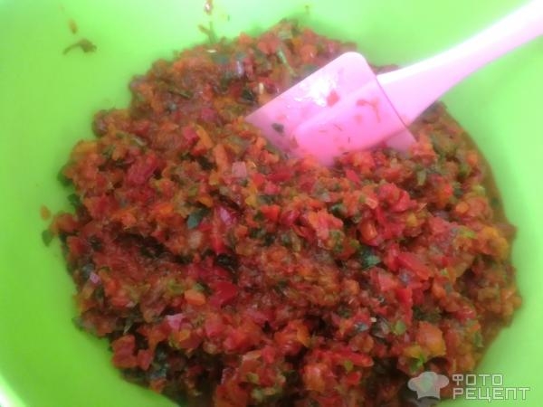 Рецепт: Аджика сырая быстрая - по-домашнему, типа "Лазыжан" Рецепт: Аджика сырая быстрая - по-домашнему, типа "Лазыжан"