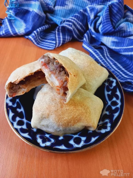 Рецепт: Алатская самса - из пресного теста, в духовке Рецепт: Алатская самса - из пресного теста, в духовке