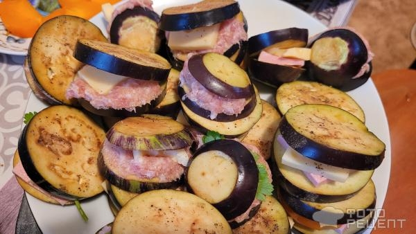 Рецепт: Баклажаны с оригинальной начинкой - начинка в кармашках