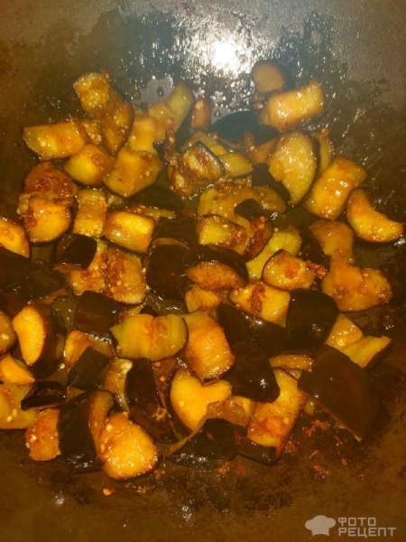 Рецепт: Баклажаны с овощами по-китайски - В кисло-сладком соусе Рецепт: Баклажаны с овощами по-китайски - В кисло-сладком соусе