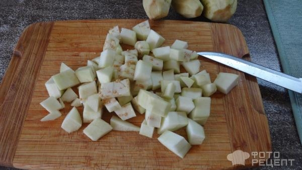 Рецепт: Баклажаны с выжарками - Очень сытно и вкусно. Рецепт: Баклажаны с выжарками - Очень сытно и вкусно.