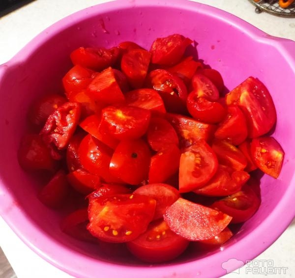 Рецепт: Баклажаны со стручковой фасолью на зиму - Остренькие, вкусные.