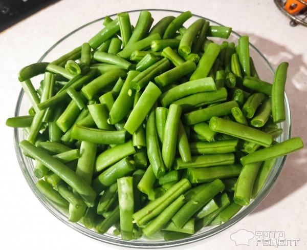 Рецепт: Баклажаны со стручковой фасолью на зиму - Остренькие, вкусные.