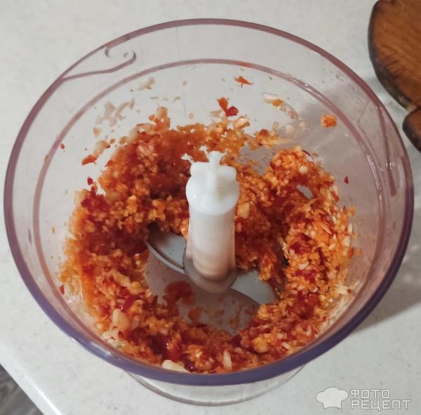 Рецепт: Баклажаны со стручковой фасолью на зиму - Остренькие, вкусные.