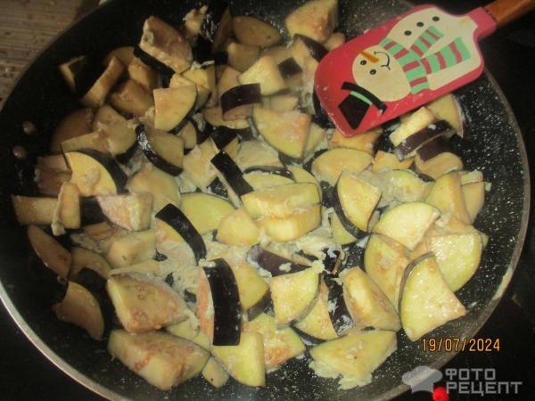 Рецепт: Баклажаны в сметане - тушеные Рецепт: Баклажаны в сметане - тушеные