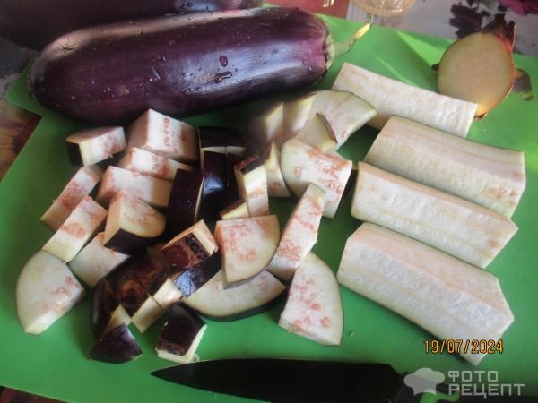 Рецепт: Баклажаны в сметане - тушеные Рецепт: Баклажаны в сметане - тушеные