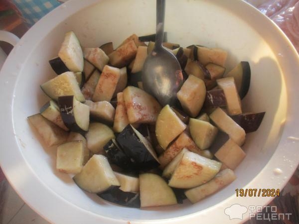 Рецепт: Баклажаны в сметане - тушеные Рецепт: Баклажаны в сметане - тушеные