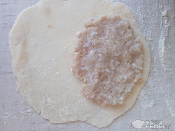 Рецепт: Безглютеновые чебуреки - Из заварного теста: нежнее обычных