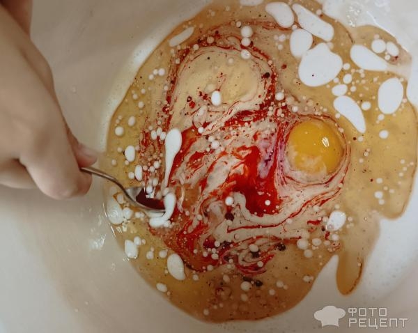 Рецепт: Бисквитные коржи для торта Красный бархат - Празднично Рецепт: Бисквитные коржи для торта Красный бархат - Празднично