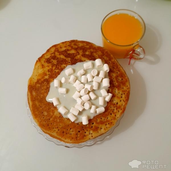 Рецепт: Блинчики на сухом молоке - Из детской молочной смеси "Малютка". Ароматные ванильные блинчики со сгущёнкой.