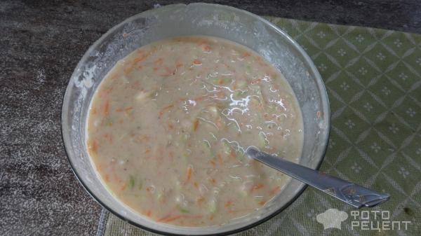 Рецепт: Блины овощные с кабачком - Просто и очень вкусно.