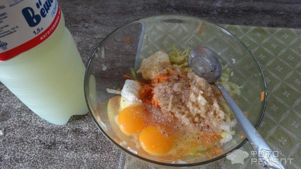 Рецепт: Блины овощные с кабачком - Просто и очень вкусно.