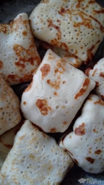 Рецепт: Блины с сочной мясной начинкой - С добавлением лука, моркови и тыквы. Рецепт: Блины с сочной мясной начинкой - С добавлением лука, моркови и тыквы.