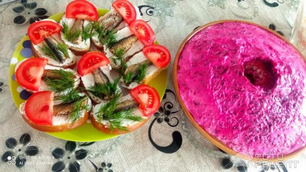 Рецепт: Бутерброды "Грибы" - Со шпротами