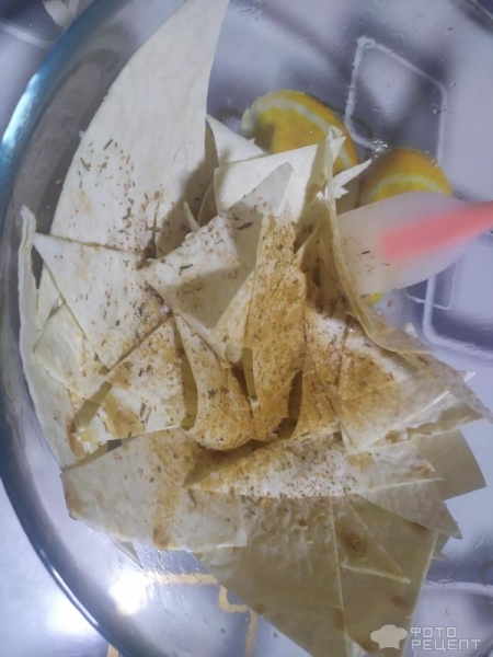 Рецепт: Чипсы по-домашнему - из лаваша Рецепт: Чипсы по-домашнему - из лаваша