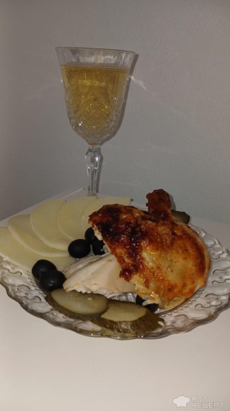 Рецепт: Цыпленок запеченный в сметанном соусе - В томатно-сметанном соусе, с приправой Maggi на второе для курочки Рецепт: Цыпленок запеченный в сметанном соусе - В томатно-сметанном соусе, с приправой Maggi на второе для курочки