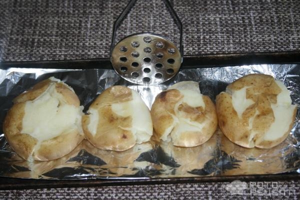 Рецепт: Давленый картофель - с ароматными травами