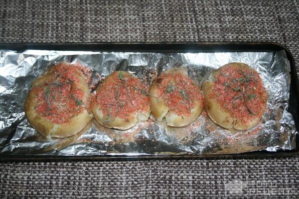 Рецепт: Давленый картофель - с ароматными травами