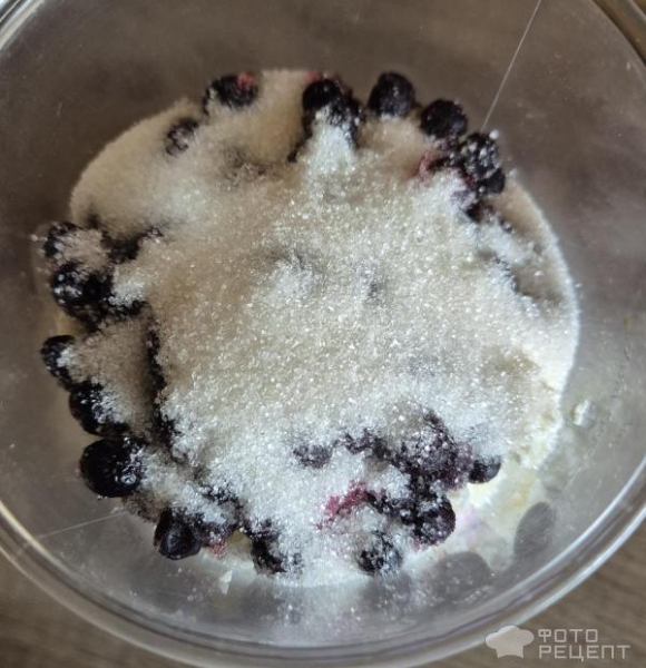 Рецепт: Десерт "Творожный" - Черничный творожный десерт