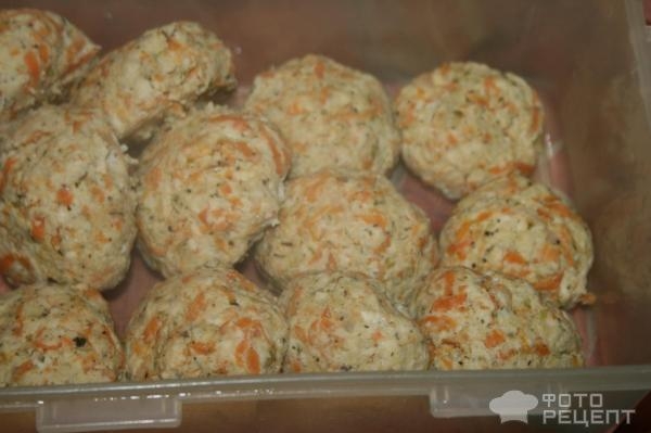 Рецепт: Диетические котлетки из куриного фарша и овощей - Два варианта приготовления Рецепт: Диетические котлетки из куриного фарша и овощей - Два варианта приготовления