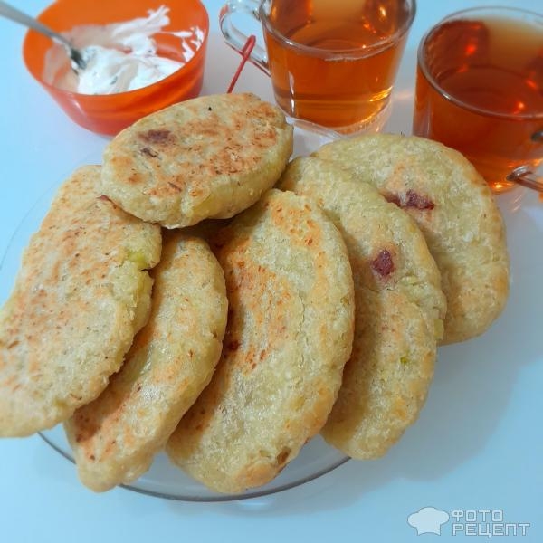 Рецепт: Драники -чебуреки с печеночным паштетом - Экспресс-рецепт без раскатки теста. Рецепт: Драники -чебуреки с печеночным паштетом - Экспресс-рецепт без раскатки теста.