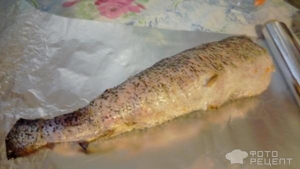 Рецепт: Фаршированная щука - С манной крупой.